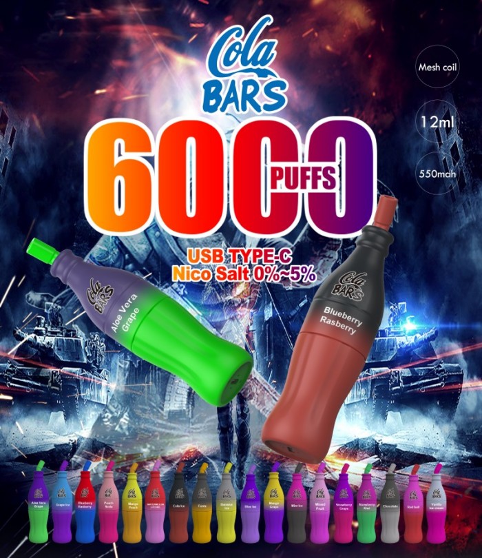 왜 Cola Bars 6000 퍼프 일회용 Vape