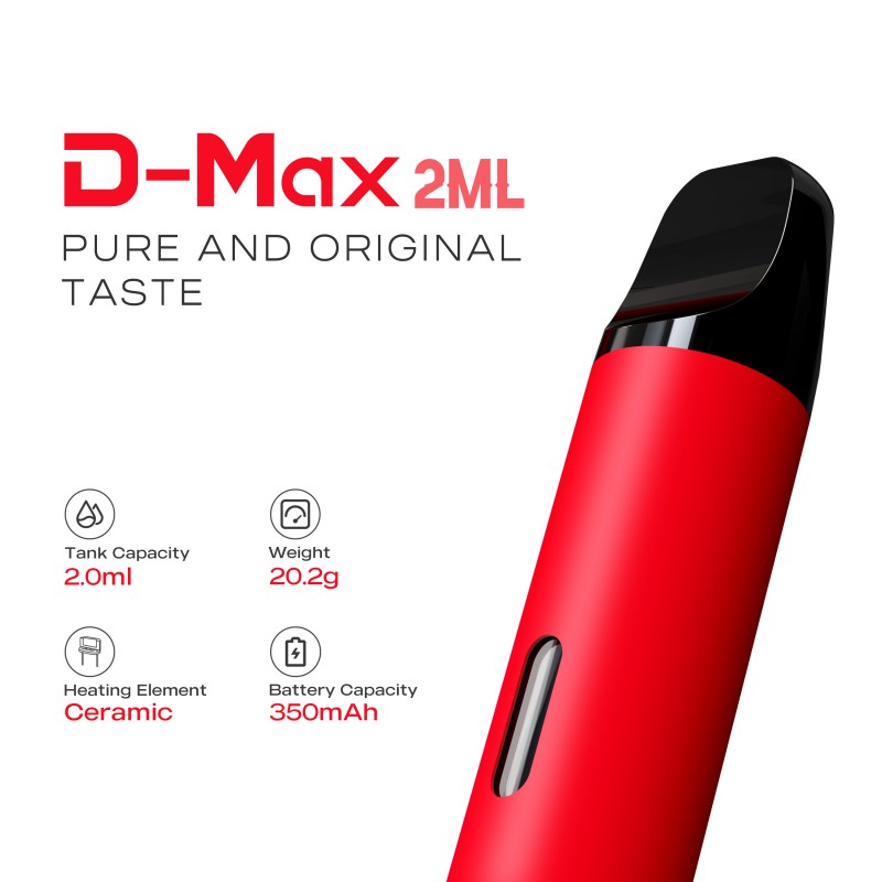 최고의 cbd hhc 오일 일회용 vape 펜 - D Max Pen 2.0ml 600 퍼프