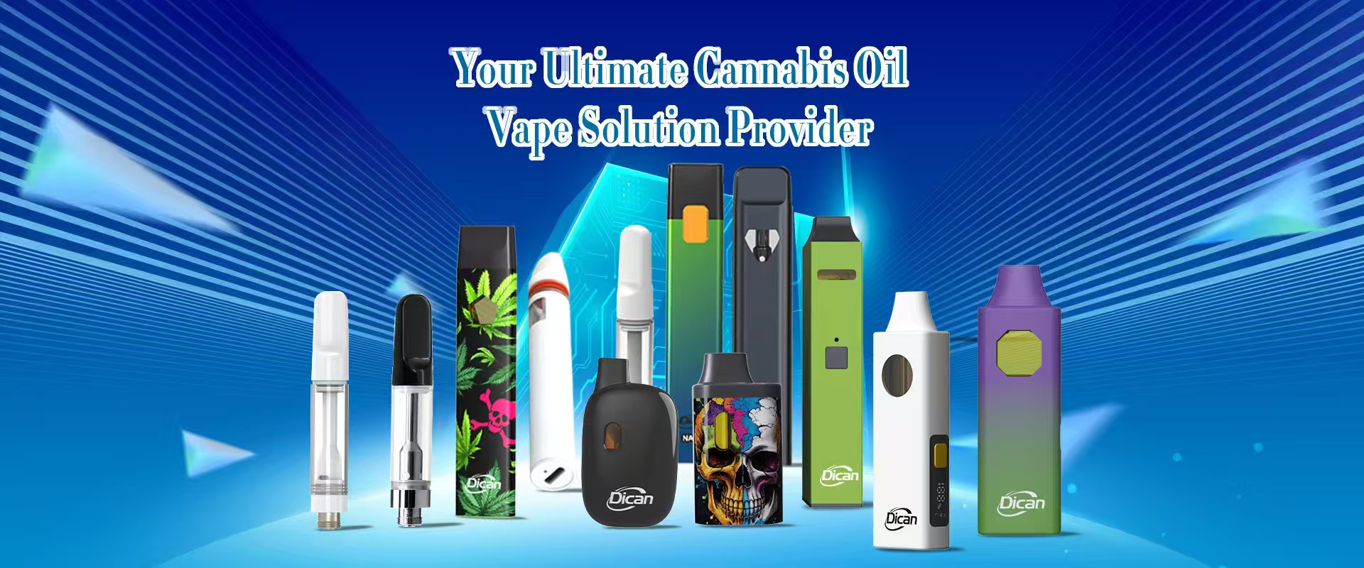 중국 대마초 석유 일회용 vape OEM 제조업체 -Dican Vape