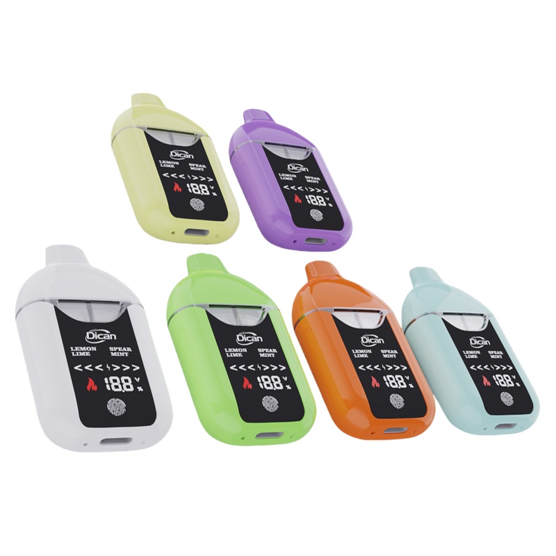 디지털 화면 디스플레이를 갖춘 듀얼 탱크 THC Vape 장치: 프리미엄 대마초 브랜드를 위해 더욱 스마트하고 깨끗하며 설계되었습니다.